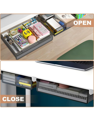 Organizador de Cajones Bajo Escritorio SVNNELP 2 Piezas