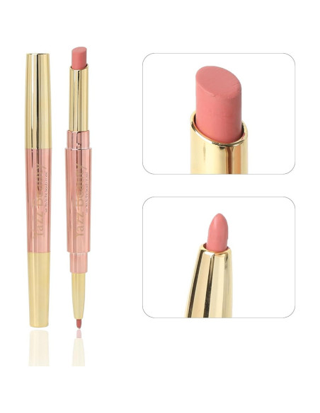 Kit Voluminizador de Labios 3-en-1 YazzBeauty - Lápiz Labial Nude