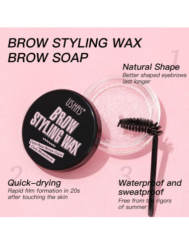 Gel para Cejas USHAS Transparente a Prueba de Agua 5.46cm