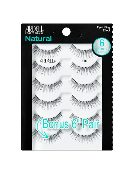 Pestañas Postizas Ardell Natural 110 Negro - 5 Pares Pestañas Postizas Ardell Natural 110 Negro - 5 Pares