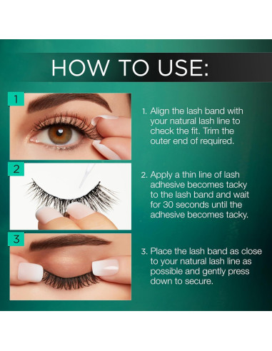 Pestañas Postizas Ardell Natural 110 Negro - 5 Pares