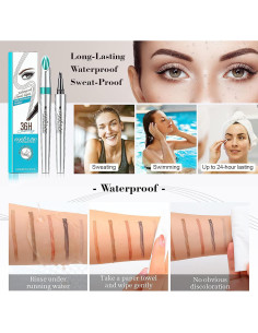 Lápiz de Cejas OETUIOW Microblading Marrón Claro Impermeable 2