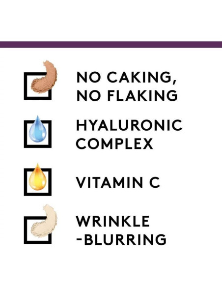 Polvo Compacto Difuminador de Arrugas Simply Ageless Covergirl 11g Beige Buff