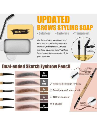 Kit de Maquillaje Completo NUIBO - 12 Sombras, Base, Labiales