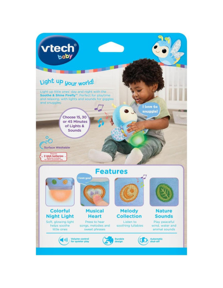 Luciérnaga de Peluche Musical VTech con Luz Nocturna 10.2x19.1cm