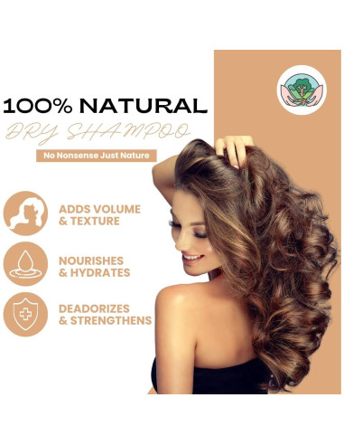 Champú Seco Voluminizador Untamed Organics 76.5 g Cabello Claro