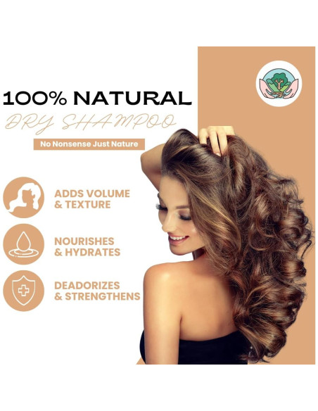 Champú Seco Voluminizador Untamed Organics 76.5 g Cabello Claro