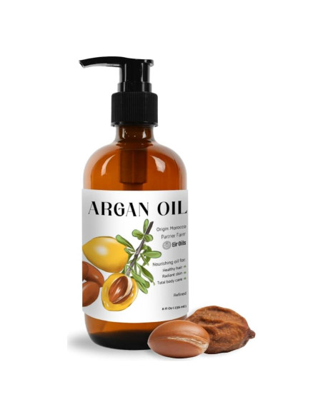 Aceite de Argan 100% Puro Nature Packaged 236ml para Cabello y Piel