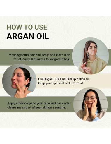 Aceite de Argan 100% Puro Nature Packaged 236ml para Cabello y Piel