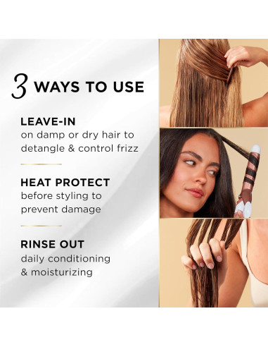 Acondicionador sin enjuague Pantene Miracle Rescue 177 ml - Hidratante y protector térmico