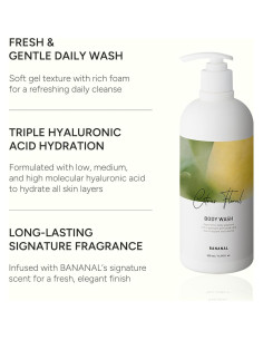 Gel de Ducha Coreano 500ml - Hidratante Ácido Hialurónico y Aloe 2