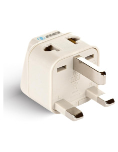 Adaptador de Enchufe OREI Tipo G para Viajes - Beige
