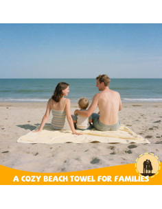 Toalla de Playa Magnética YSLPHMG 79x31 cm Secado Rápido 2