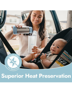 Calentador de Biberones Portátil Papablic 355 ml para Viajes 2