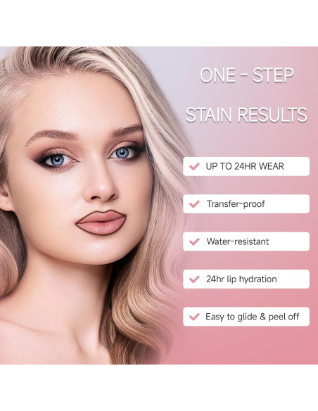 Set de Tinte para Labios KISSIO - Lápiz Labial Peel Off y Aceite Hidratante Set de Tinte para Labios KISSIO - Lápiz Labial Peel Off y Aceite Hidratante