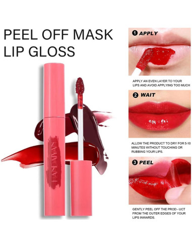 Tinte de Labios Mate Peel Off HanDaiYan9 - 3 Colores Alta Pigmentación