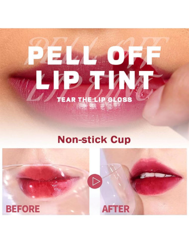 Tinte de Labios Mate Peel Off HanDaiYan9 - 3 Colores Alta Pigmentación