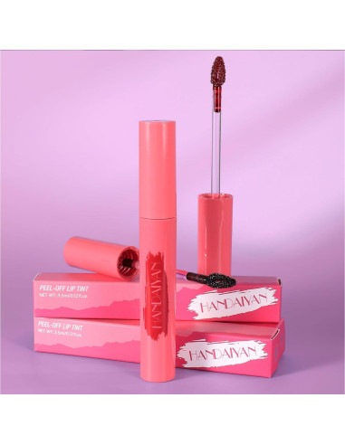 Tinte de Labios Mate Peel Off HanDaiYan9 - 3 Colores Alta Pigmentación