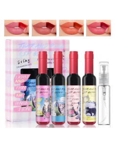 Juego de 4 Tintes de Labios Peel Off HOSAILY - Mate y Larga Duración