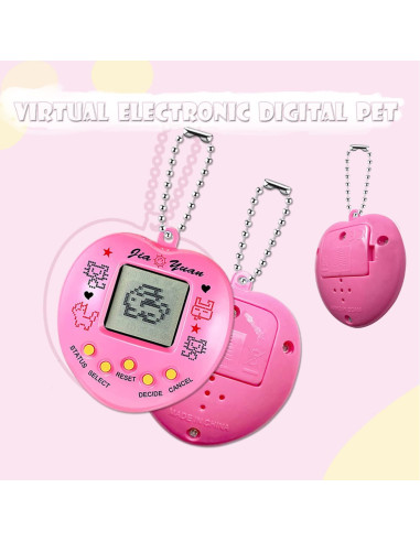 4 Llaveros Mascotas Virtuales SAFSOUL 168 Tipos LCD Portátiles