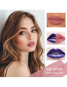 Conjunto de Lápiz Labial Peel Off Petansy 3 Colores Mate 2