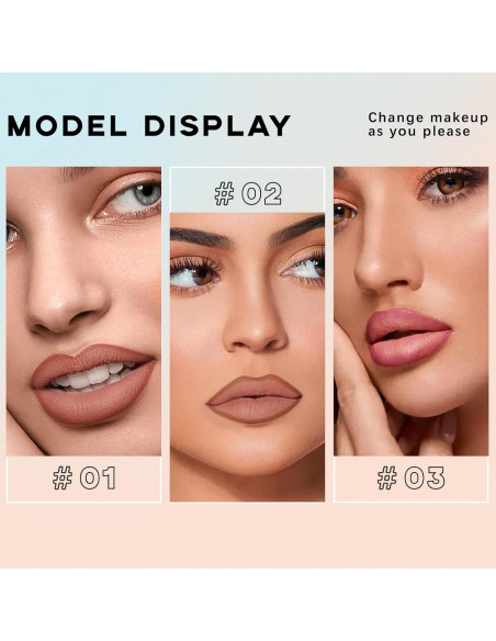 Set de Tinte de Labios Peel Off HOSAILY 3 Colores Mate