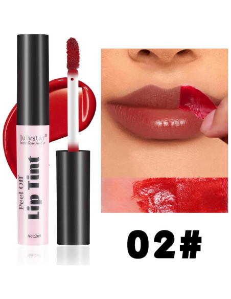 Tinte de Labios Mate Peel Off Petansy - 3 Colores Larga Duración Tinte de Labios Mate Peel Off Petansy - 3 Colores Larga Duración