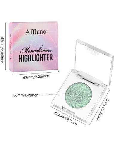 Iluminador Multicromo BEUSELF Verde Rosa Blanco 04 40g