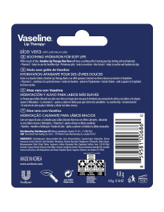 Bálsamo Labial Vaseline Lip Therapy Aloe Vera 12-Pack 4.5g 2
