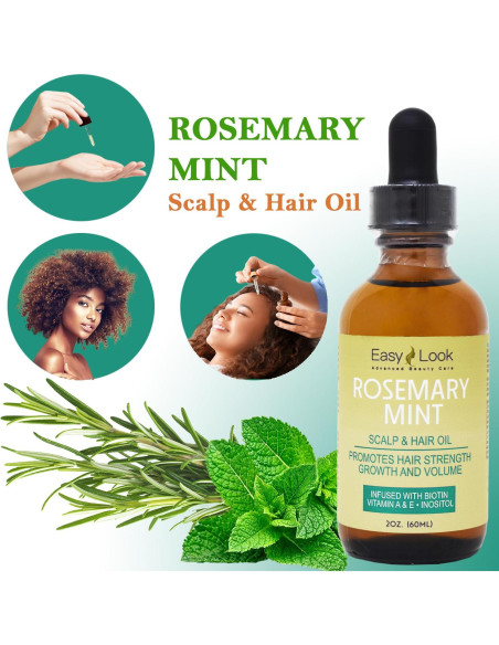 Aceite Fortalecedor de Cuero Cabelludo y Cabello Romero y Menta 59ml