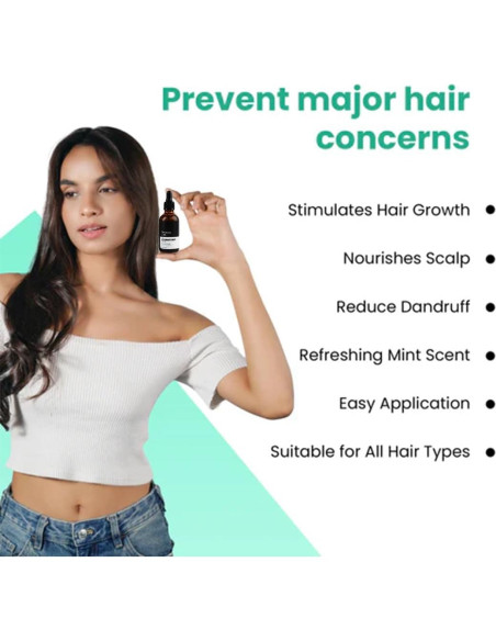 Aceite de Romero y Menta Anveya 50ml - Crecimiento y Cuidado Cabello