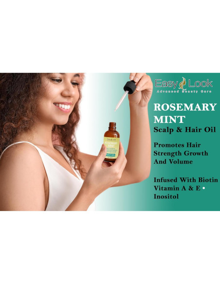 Aceite Fortalecedor de Cuero Cabelludo y Cabello Romero y Menta 59ml