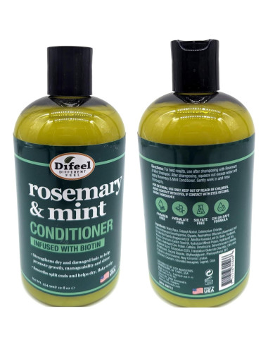 Acondicionador Difeel Romero y Menta 340 g con Biotina