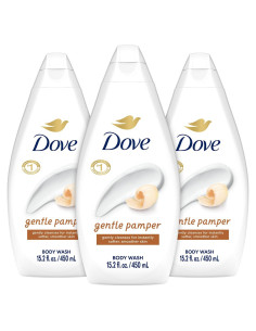 Gel de Ducha Dove Hidratante Suave 3 x 431.5 g - Vainilla