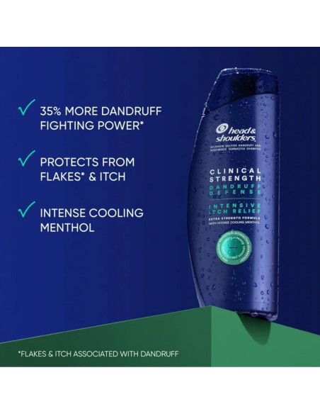 Champú 2-en-1 Head & Shoulders Clinical Strength 400 mL x2 - Alivio Caspa Champú 2-en-1 Head & Shoulders Clinical Strength 400 mL x2 - Alivio Caspa