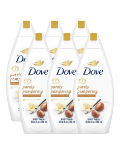 Gel de Baño Dove Cuidado Puro 750 ML - Paquete de 6