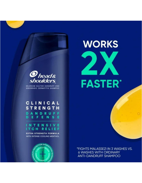 Champú 2-en-1 Head & Shoulders Clinical Strength 400 mL x2 - Alivio Caspa Champú 2-en-1 Head & Shoulders Clinical Strength 400 mL x2 - Alivio Caspa