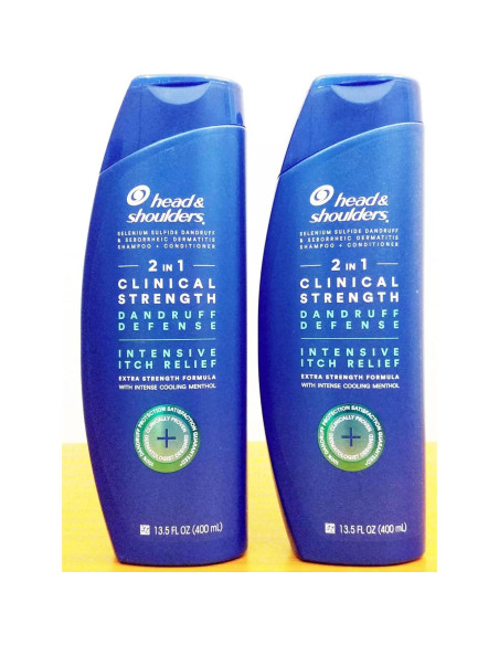 Champú 2-en-1 Head & Shoulders Clinical Strength 400 mL x2 - Alivio Caspa Champú 2-en-1 Head & Shoulders Clinical Strength 400 mL x2 - Alivio Caspa