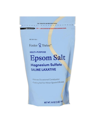 Sal de Epsom Foster & Thrive 0.45 kg - Sulfato de Magnesio USP