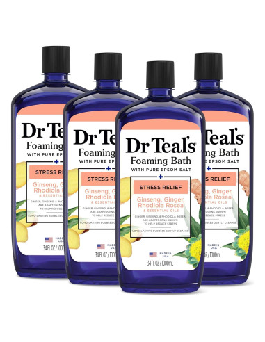 Baño Espumoso Dr Teal con Sal de Epsom 1008 ml - Alivio Estrés
