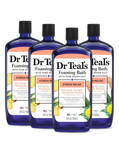 Baño Espumoso Dr Teal con Sal de Epsom 1008 ml - Alivio Estrés
