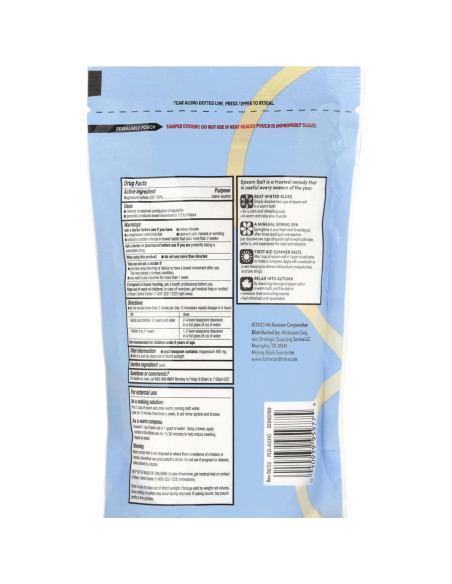 Sal de Epsom Foster & Thrive 0.45 kg - Sulfato de Magnesio USP