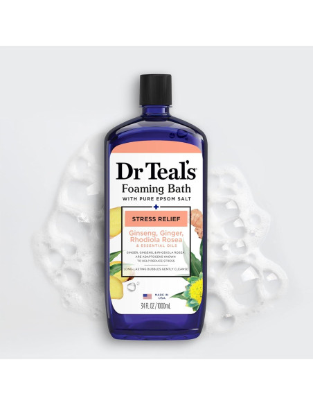 Baño Espumoso Dr Teal con Sal de Epsom 1008 ml - Alivio Estrés