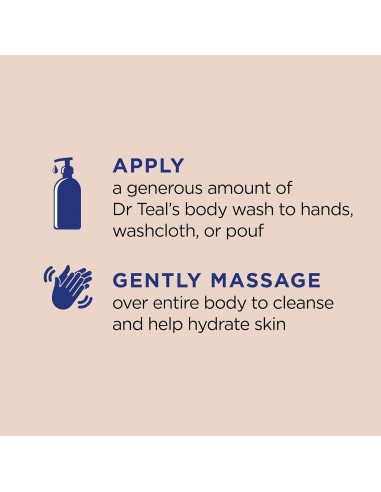 Gel de Baño Dr Teal's 710 ml con Sal de Epsom y Manteca de Karité