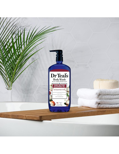 Gel de Baño Dr Teal's 710 ml con Sal de Epsom y Manteca de Karité