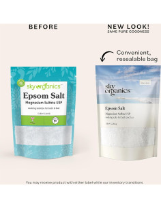 Sal de Epsom 2.27 kg Sky Organics - 100% Pura y Natural 2