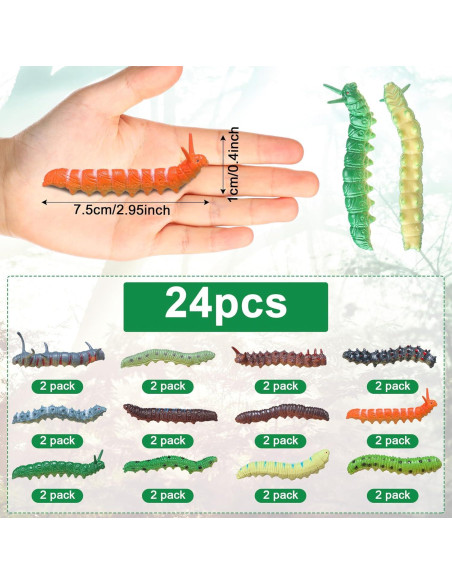24 Orugas de Simulación Educativas Arrowbash - Juguetes Interactivos