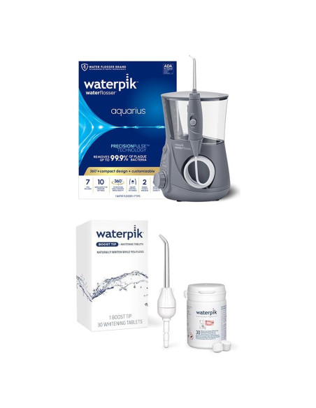 Irrigador Bucal Waterpik Aquarius WP-667 + Punta Boost y 30 Tabletas