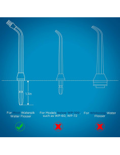 Puntas de Repuesto Waterpik - 6 Puntas Eliminadoras de Placa 2