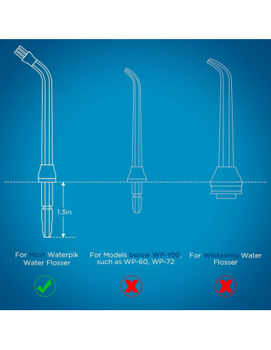 Puntas de Repuesto Waterpik - 6 Puntas Eliminadoras de Placa